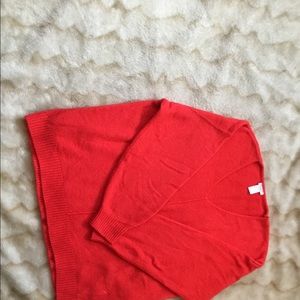 Soft red v-neck